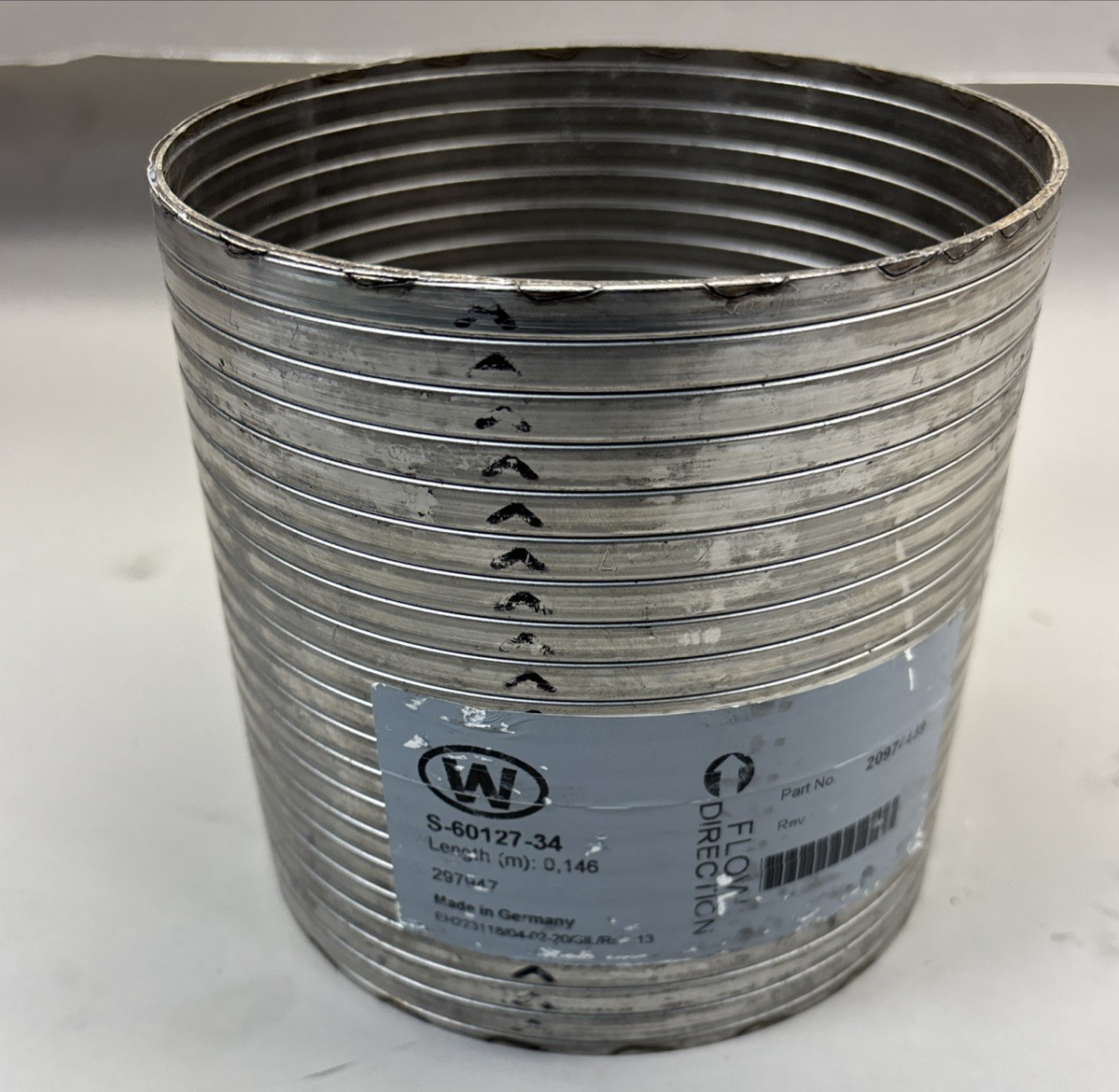 Flexible pipe W Parts S-60127-34 length 0,146m, 297947, PN - 20974489