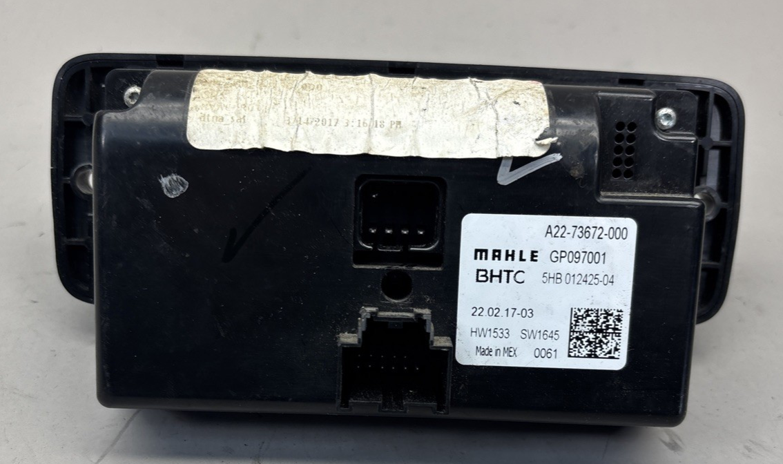 Replaces A22-73672-000 2019 FREIGHTLINER CASCADIA 126 TEMPERATURE CONTROL