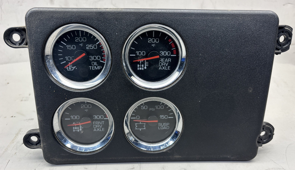 PACCAR Kenworth   Cluster Panel W/ 4 Gauges  P/N: S64-1284-0400