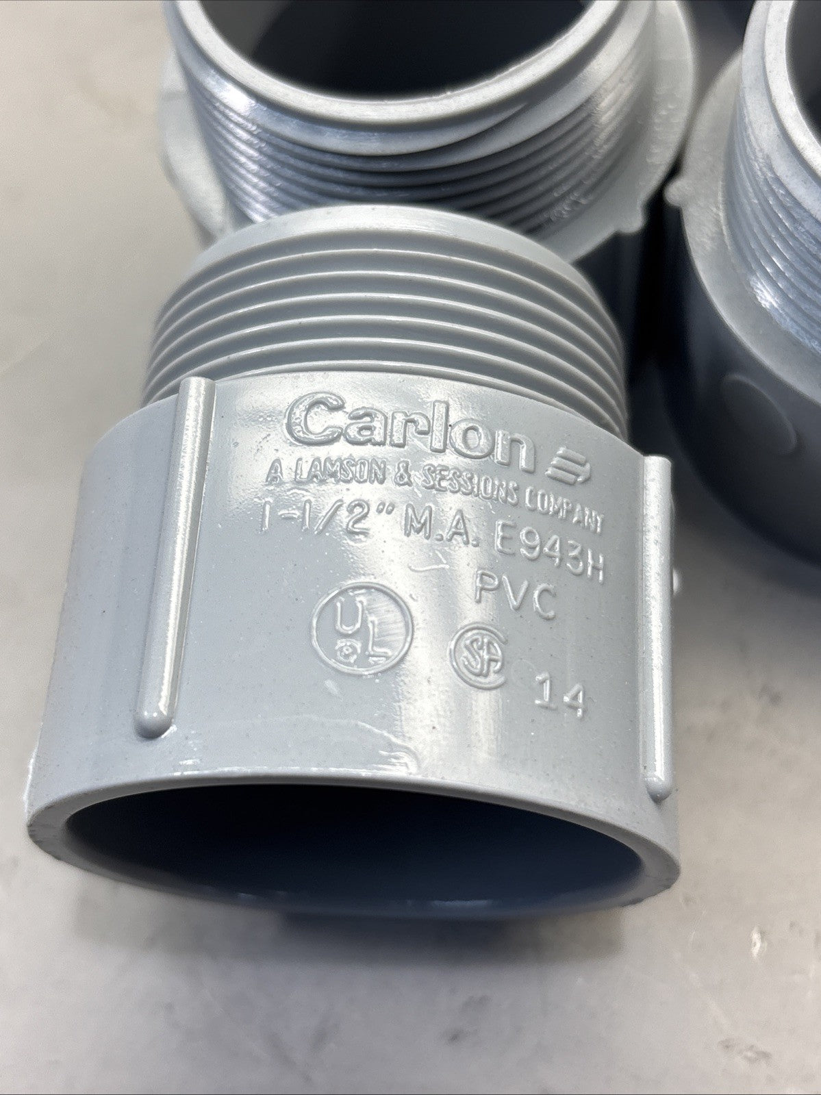 LOT OF 11 - Carlon E943H Terminal Adapter 1-1/2" PVC Male