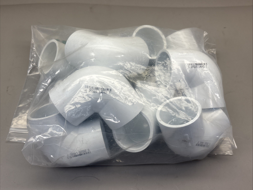 LOT of 10 - LASCO Schedule  1-1/2 in. Slip PVC 90 Degree Elbow Pipe Fitting