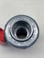 New Spears 2422-010G Single Entry Ball Valve, 1" Socket End Style, PVC