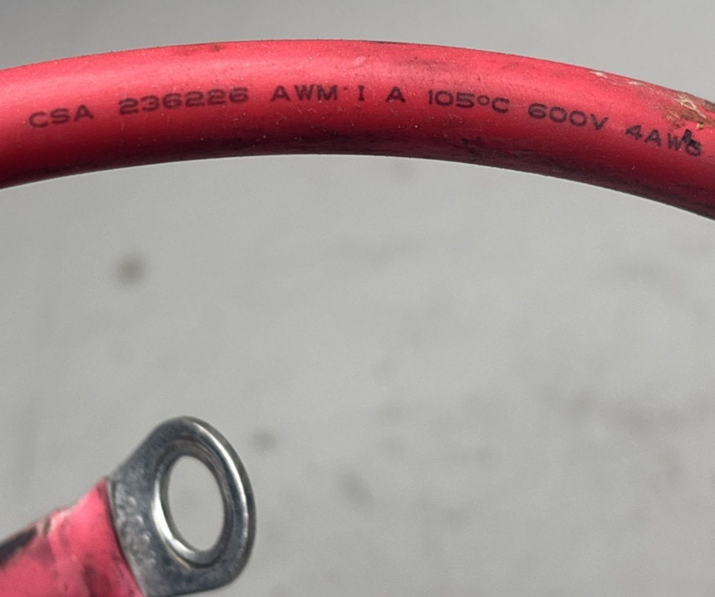 44INCH  POSITIVE BATTERY WIRE CABLE