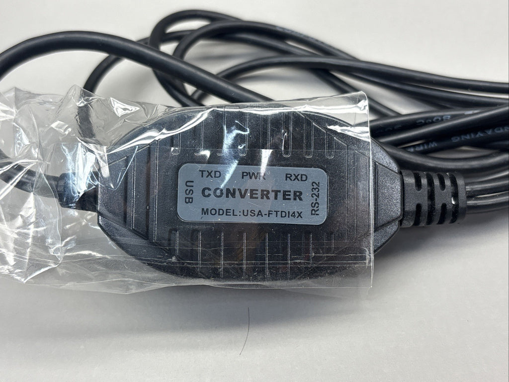 Gearmo 4 Port USB to Serial RS232 Adapter FTDI Chipset, Supports Win Black