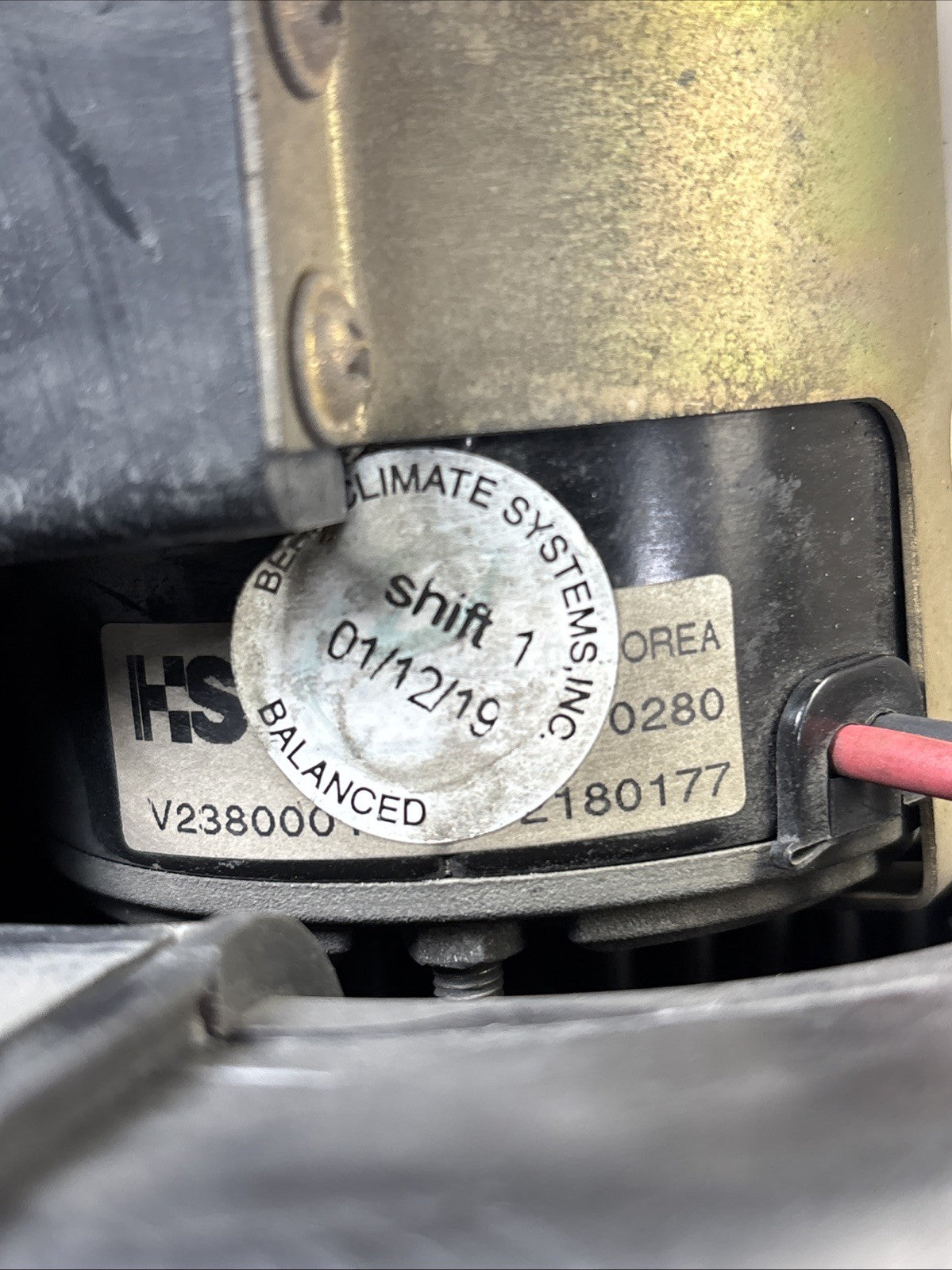 Genuine Volvo Behr A6144002 BLOWER MOTOR assembly A5181002 V230001 12V