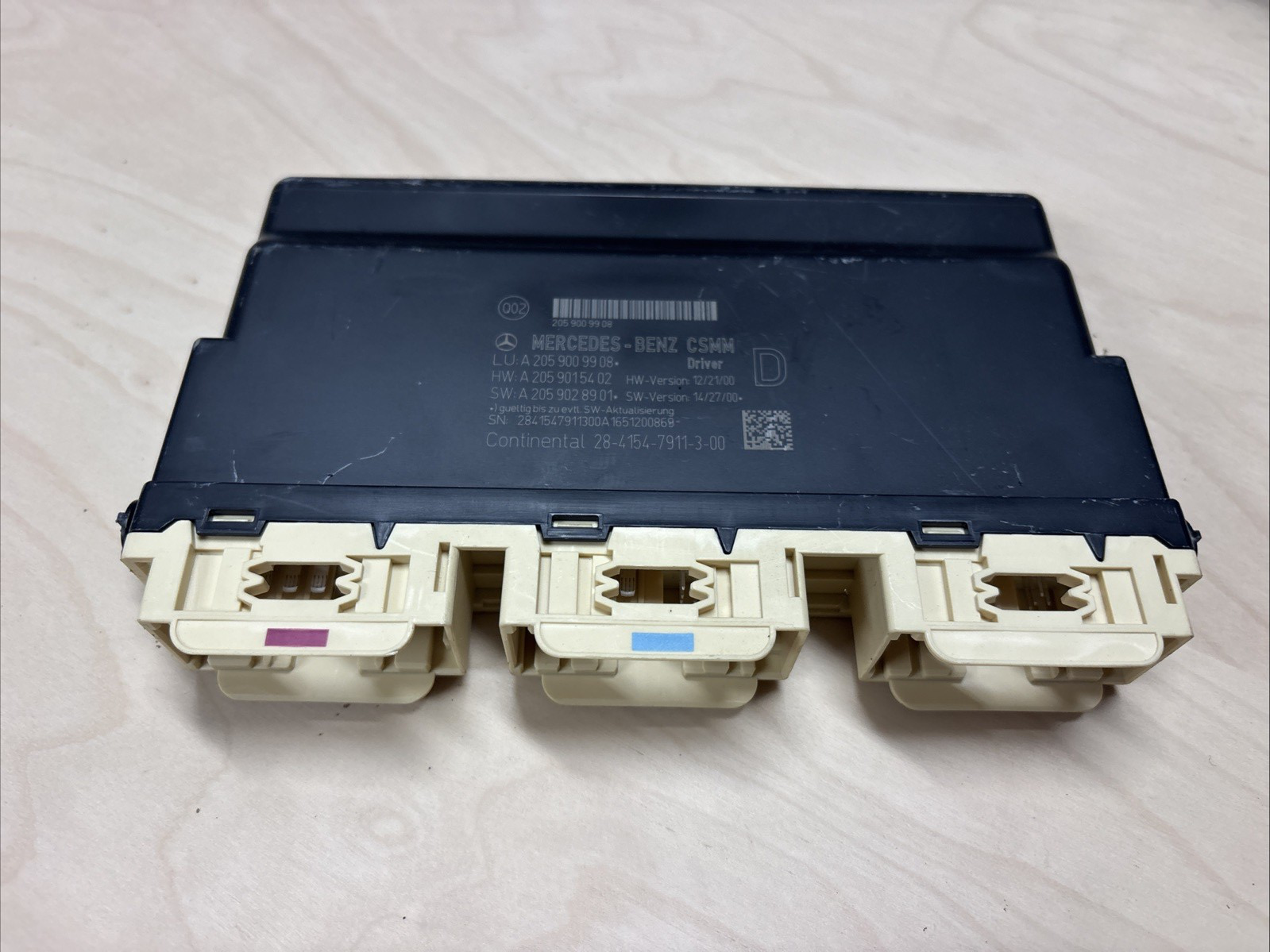 OEM MERCEDES C-CLASS W205 2016 RIGHT DRIVER SIDE SEAT CONTROL MODULE A2059009908