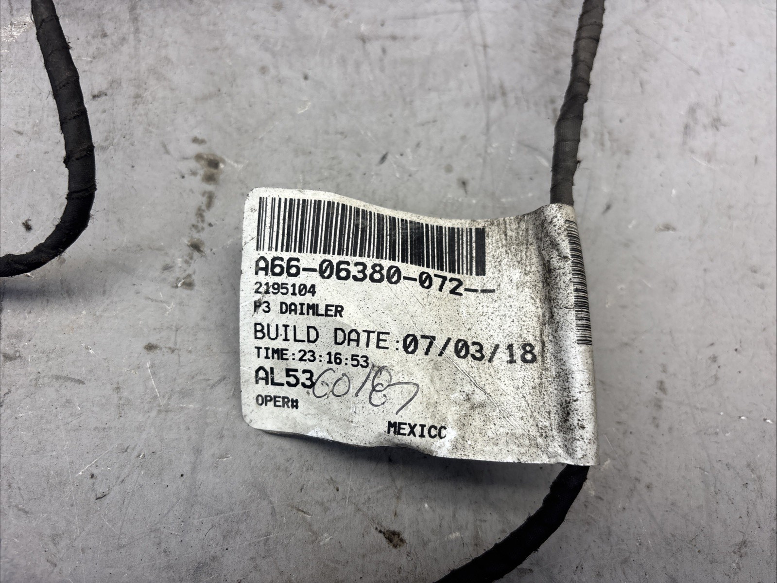 A66-06380-072 WIRING HARNESS FUEL TANK 2195104 P3
