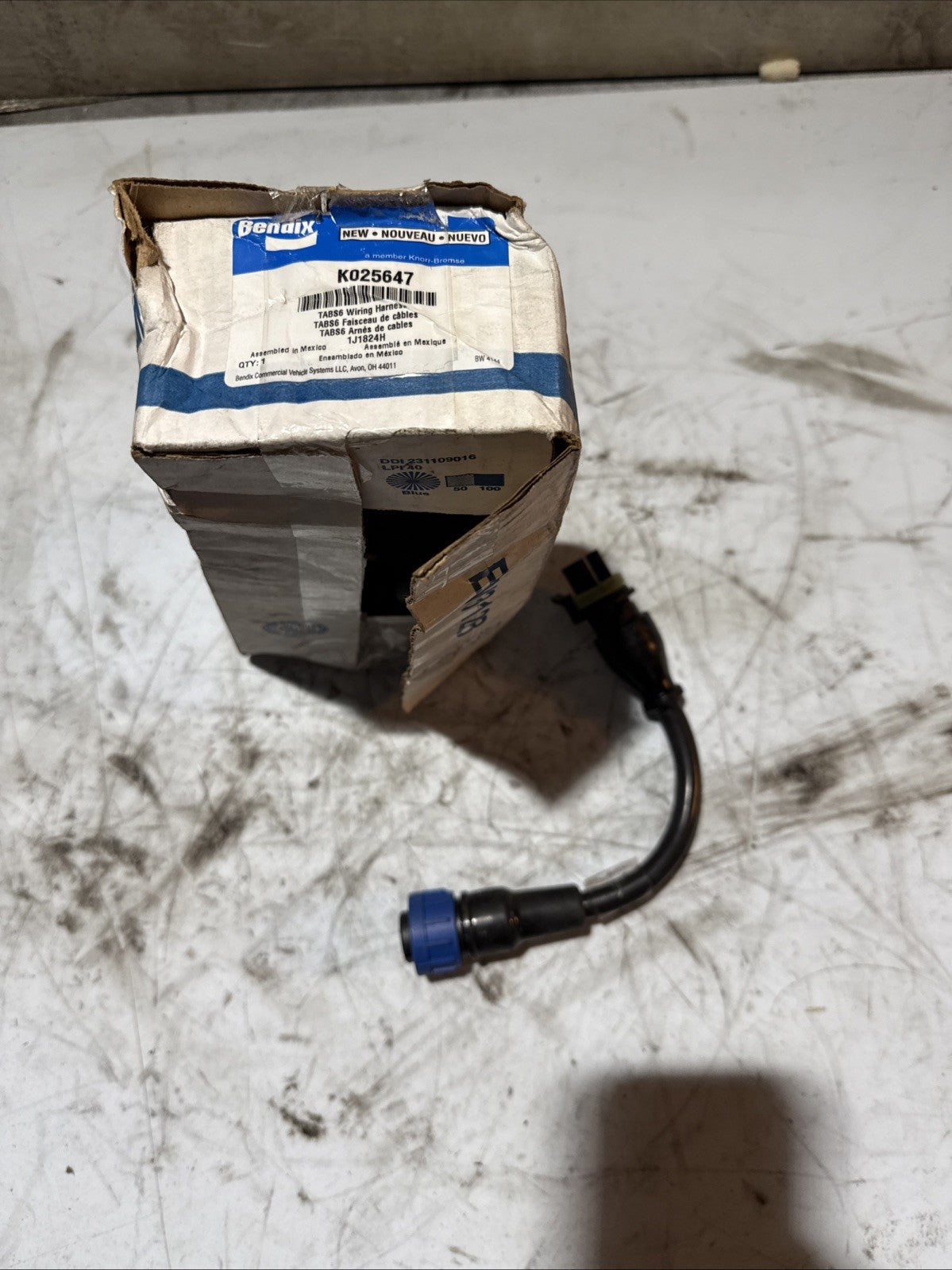 Bendix K025647 Abs Wiring Harness   Power, Advanced Tabs 6, 9, 9" Length, Ecu