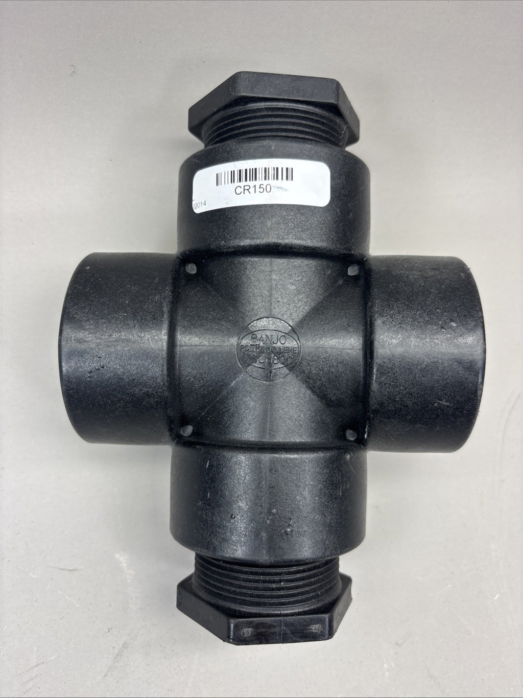 Banjo Cr150 Cross, Polypropylene, 1-1/2", Schedule 80, 300 Psi Max Pressure