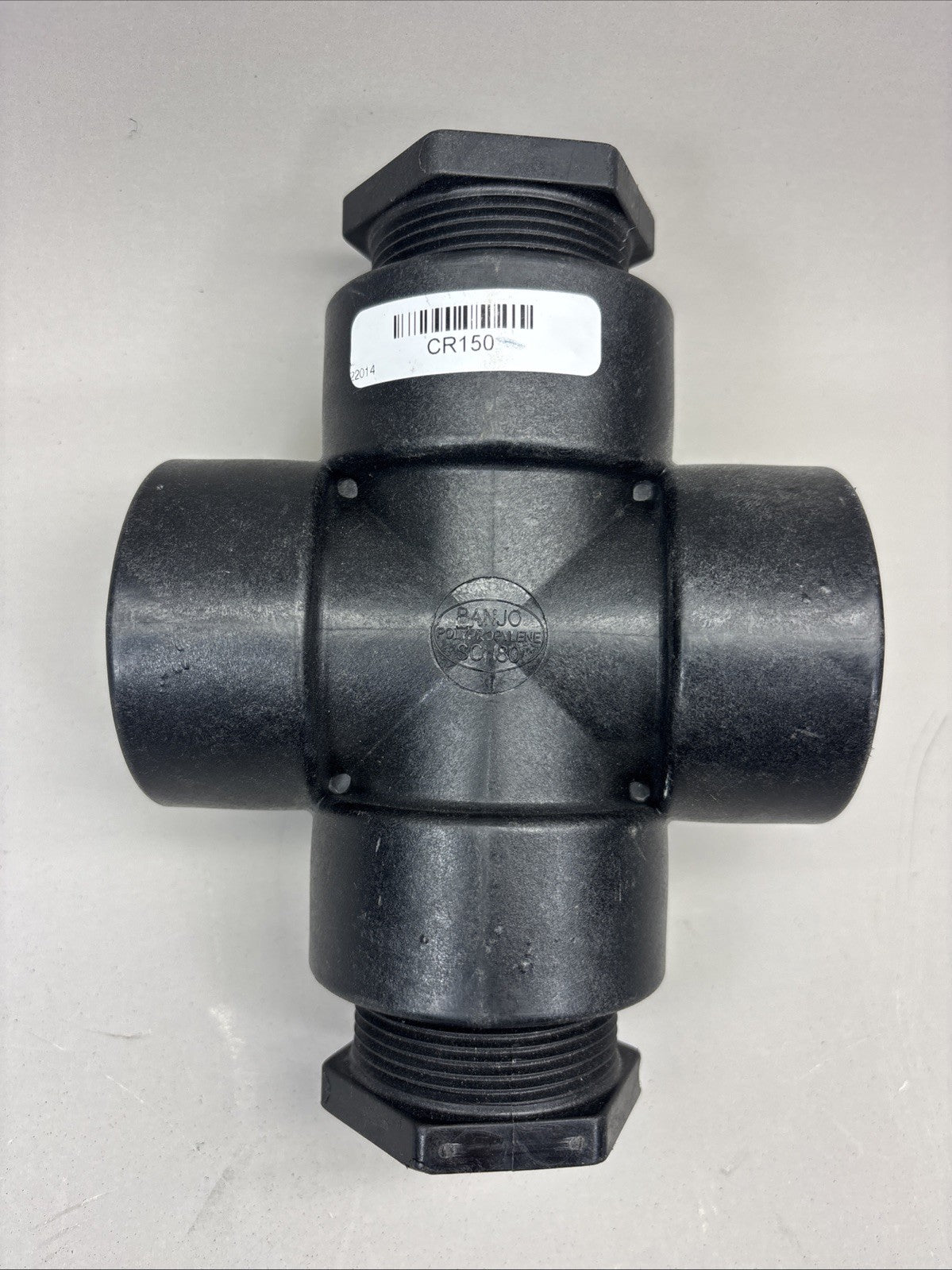 Banjo Cr150 Cross, Polypropylene, 1-1/2", Schedule 80, 300 Psi Max Pressure