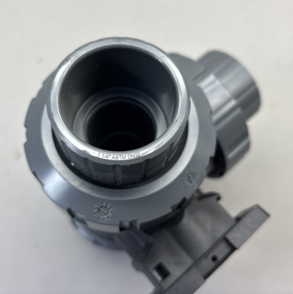 Georg Fischer +GF+ 3-Way Ball Valve, 1 1/4"DN32  PVC-U EPDM Typ 543 PN10