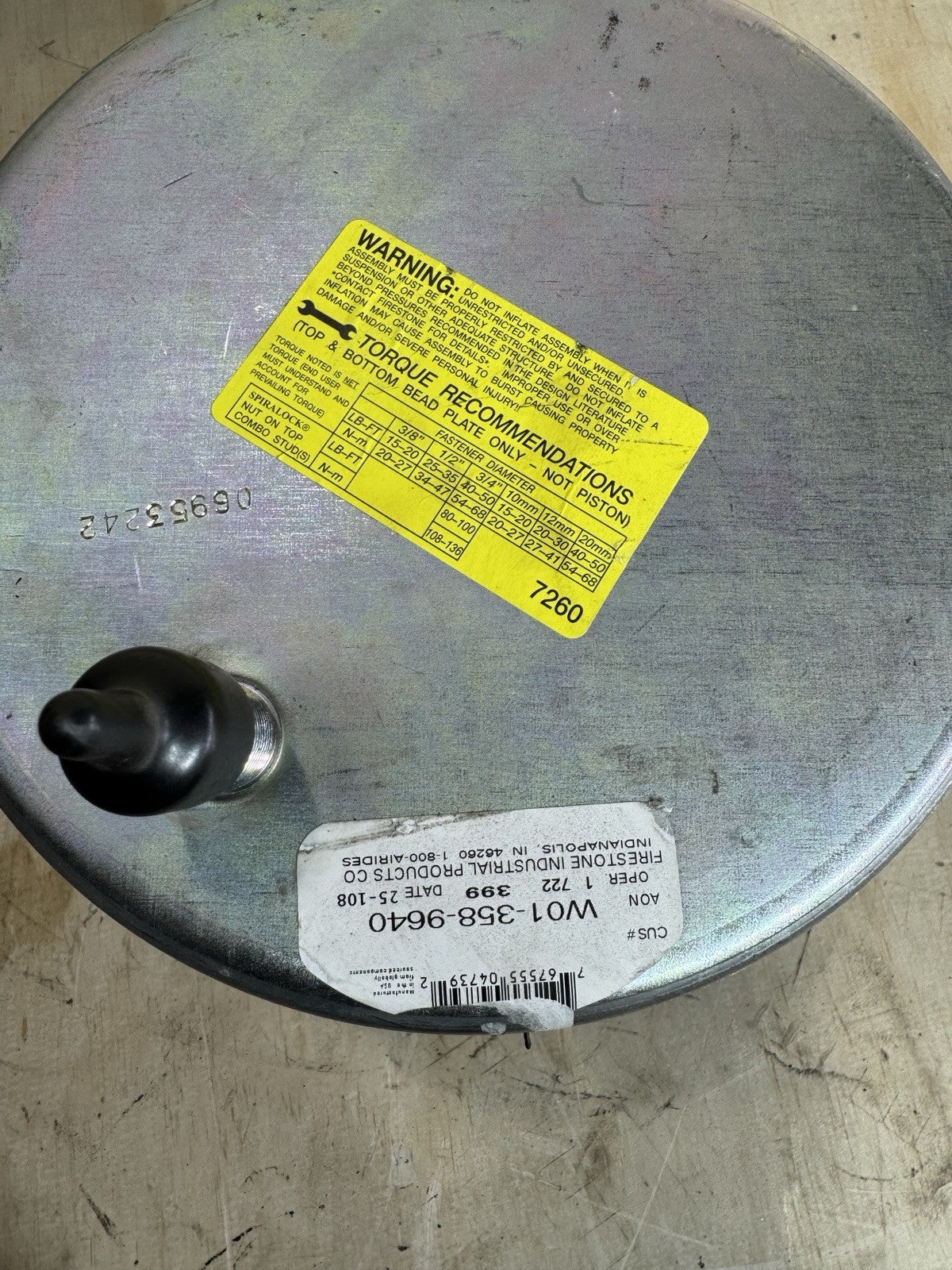 Firestone 9640 Air Spring W01-358-9640 Hendrickson Turner Trailer HT HS HK