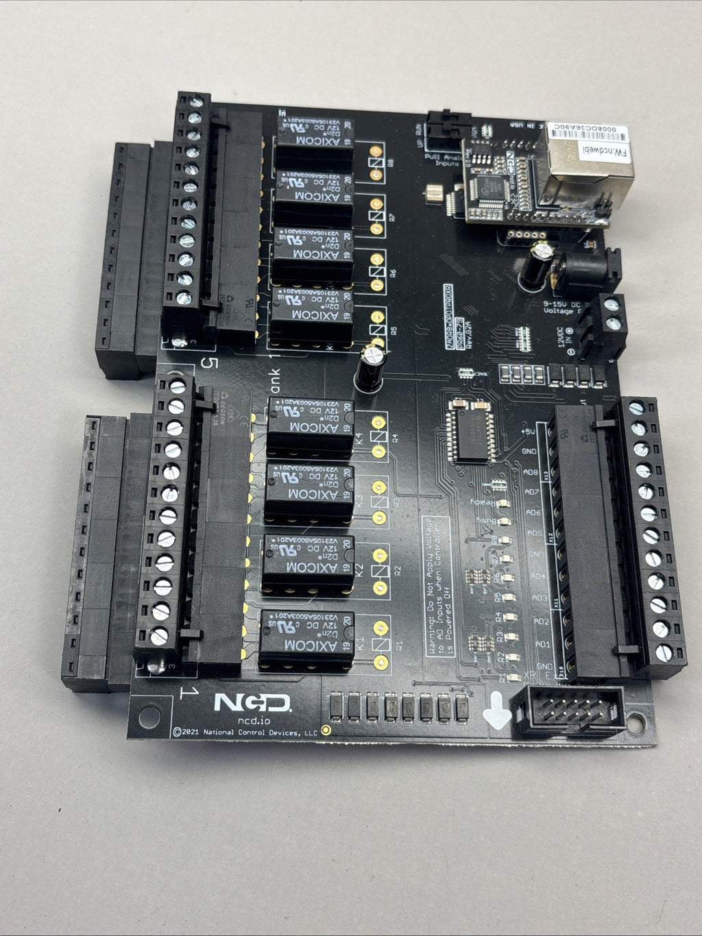 NEW NCD Industrial Relay Controller 8-Channel DPDT + 8-Channel ADC 5-Amp