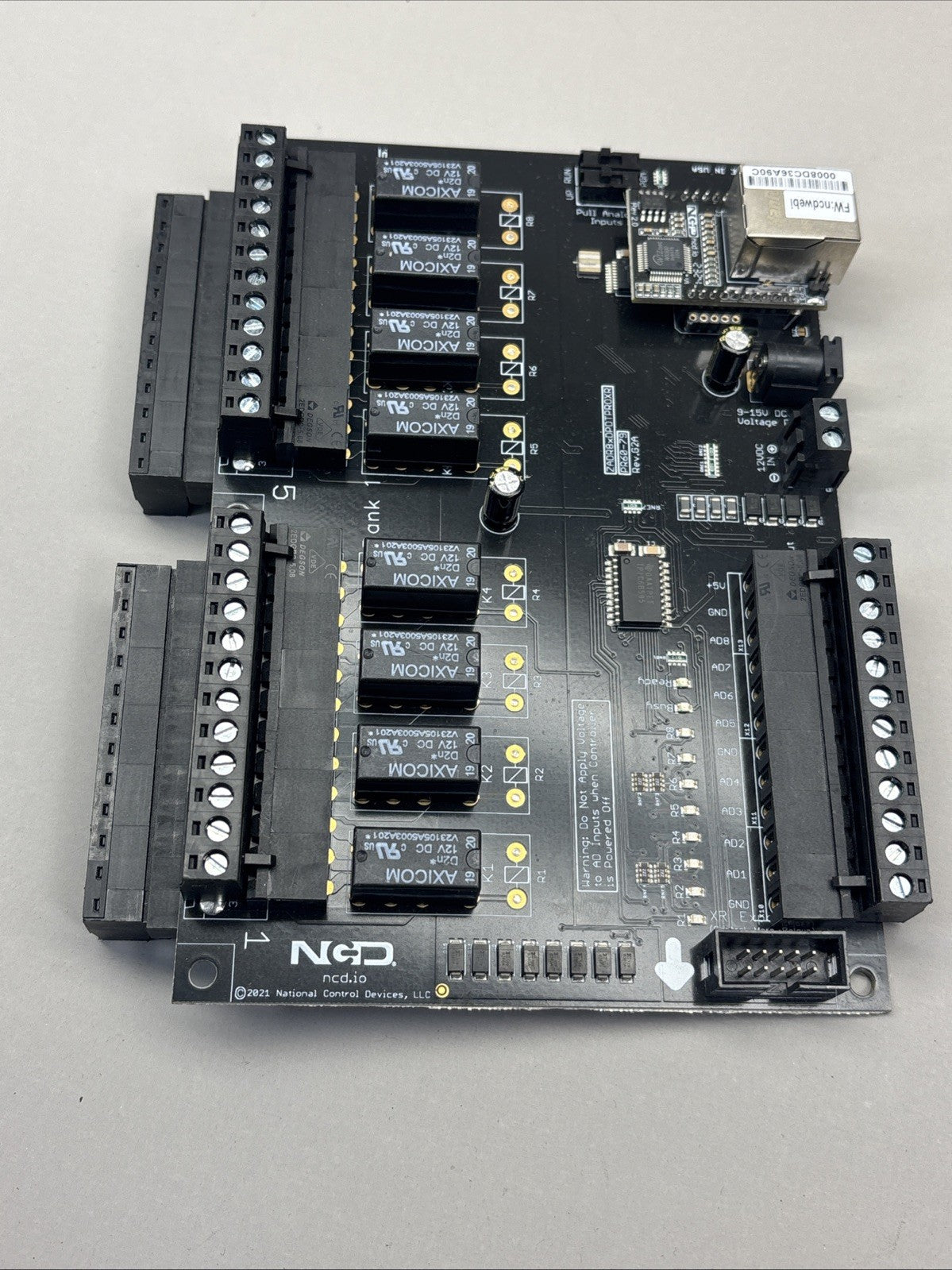 NEW NCD Industrial Relay Controller 8-Channel DPDT + 8-Channel ADC 5-Amp