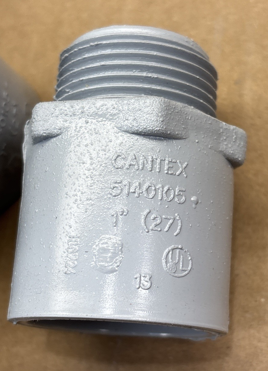 Cantex Male Adapter Conduit PVC 1" 5140105 (40 PACK)