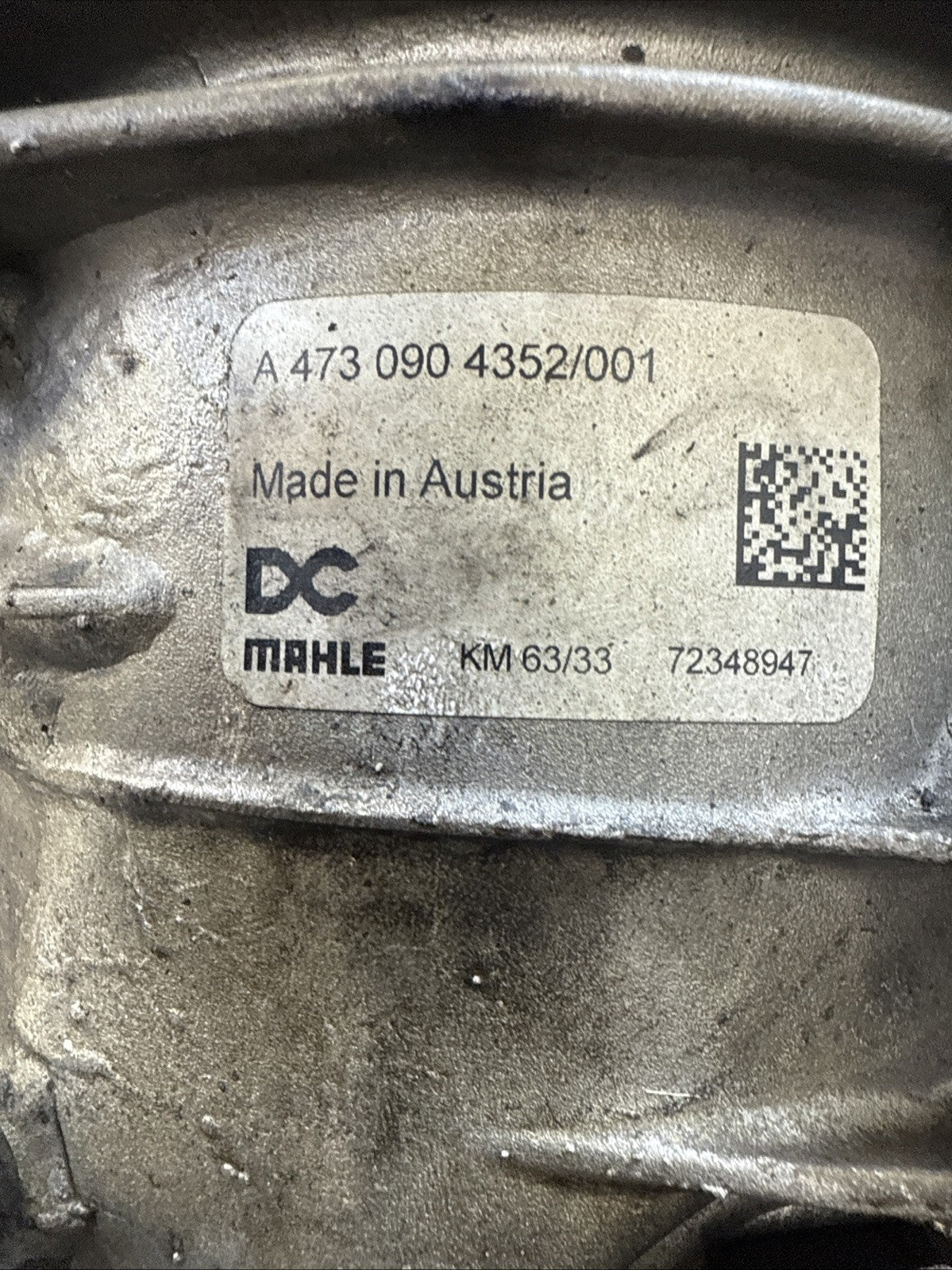 DETROIT DIESEL FUEL FILTER HOUSING A473 090 4352/001