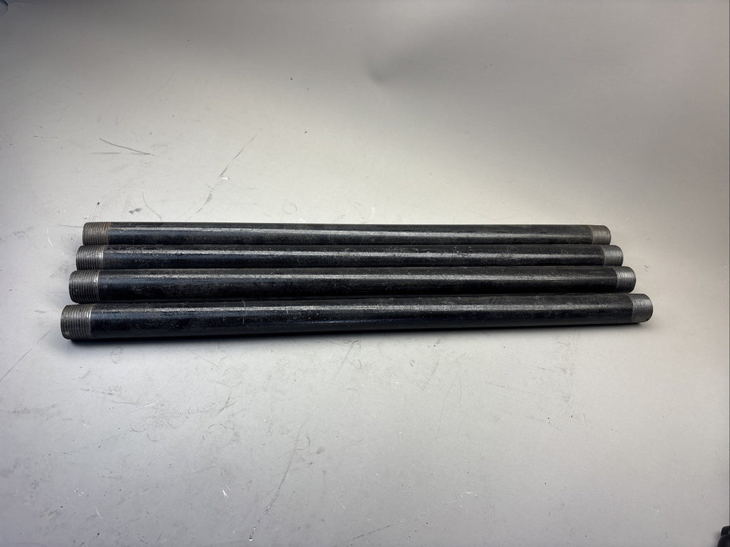 2ft SCH 40 Steel Seamless Pipe Nipple Threaded Black  ASTM A53
