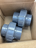 (2) +GF+ GEORG FISCHER 897-375-020 2" SCH 80 UNION TYPE 375 EPDM PVC SOCKET