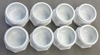 LOT of 8 - LASCO Threaded plug - cap 1 1/2" Hexagon