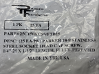 (25) 1/4-20 x 1-1/2 Stainless Steel Socket Head Cap Screw Allen Drive 18-8