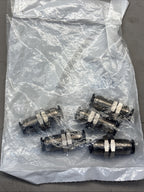LOT of 5 - Automation Direct Nitra UB14 Push-to-Connect Bulkhead Union 1/4"