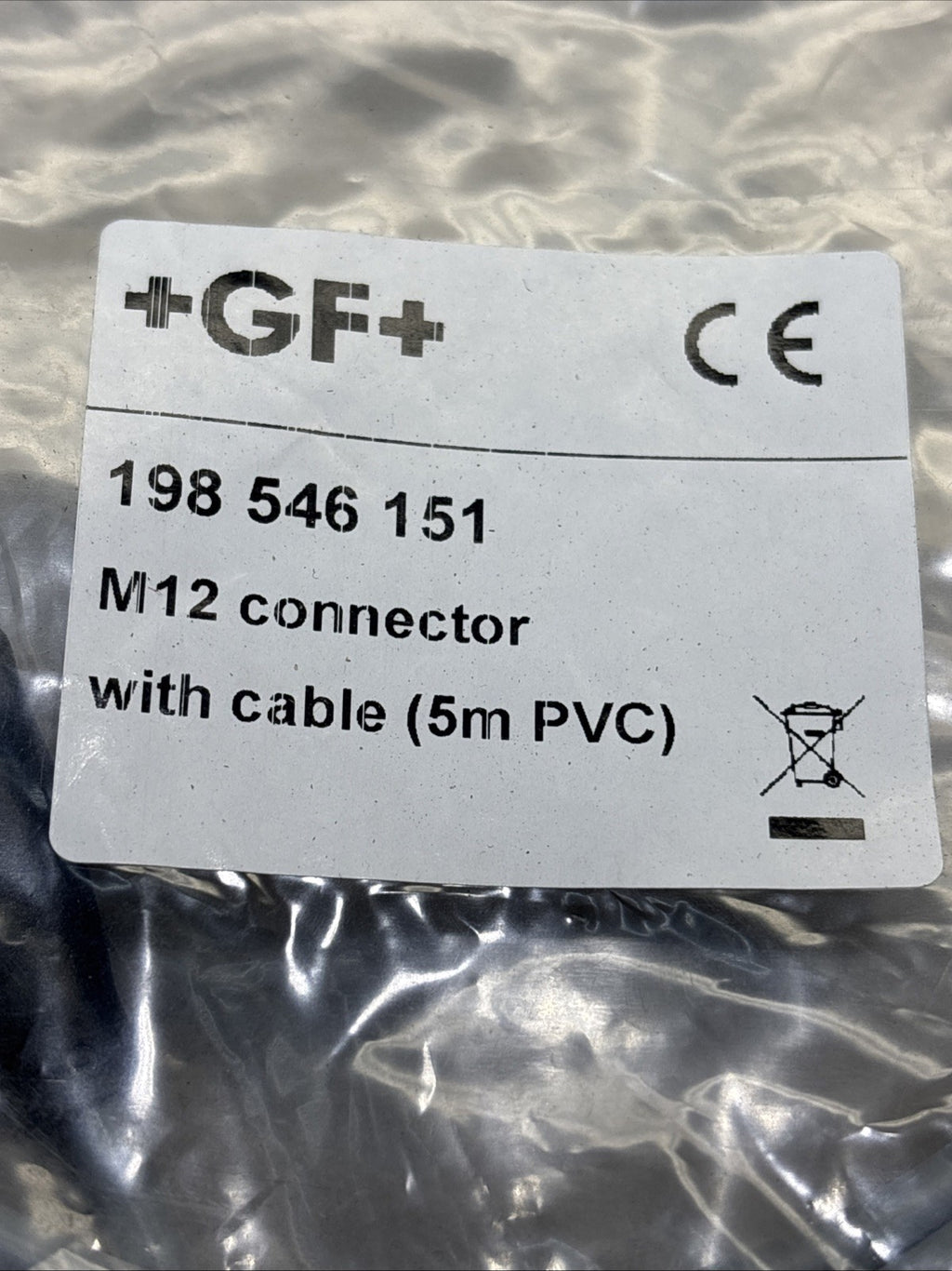 +GF+ Georg Fisher 198 546 151 M12 connector with cable 5m PVC