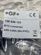+GF+ Georg Fisher 198 546 151 M12 connector with cable 5m PVC