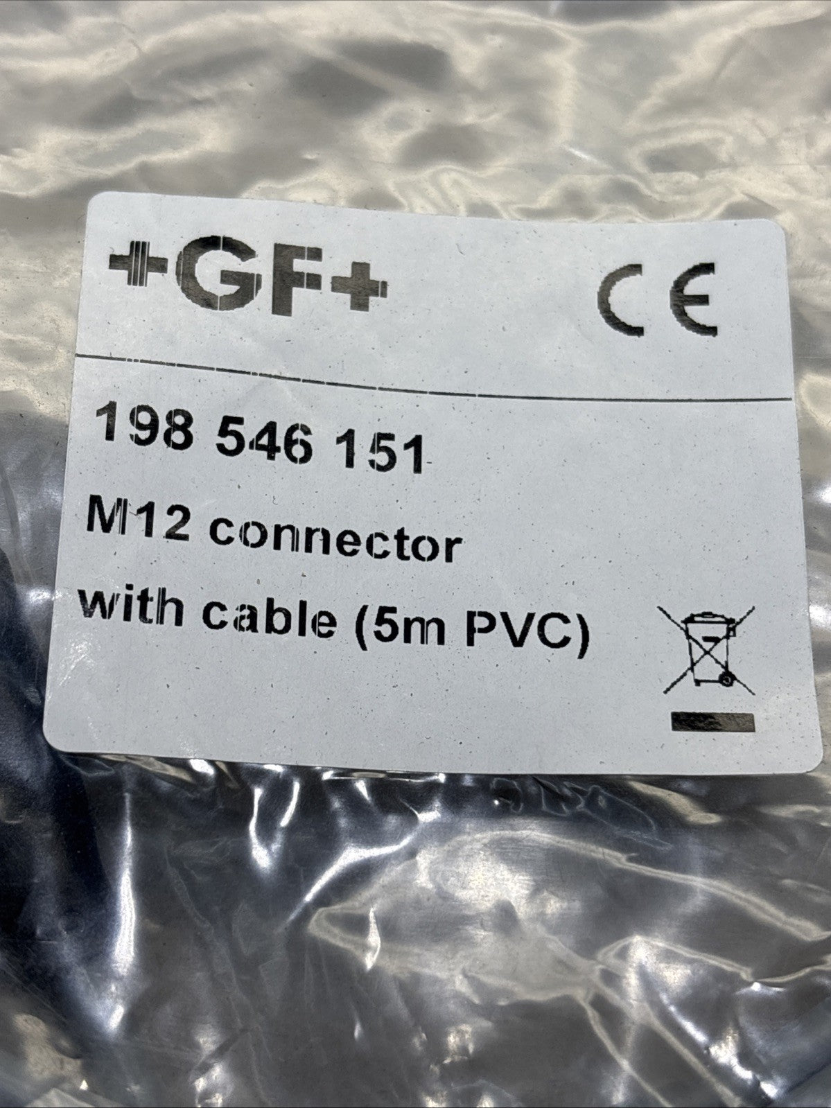 +GF+ Georg Fisher 198 546 151 M12 connector with cable 5m PVC