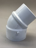 Lot of 7 Lasco 3” Schedule 40 PVC 45 Degree Elbow D-2466