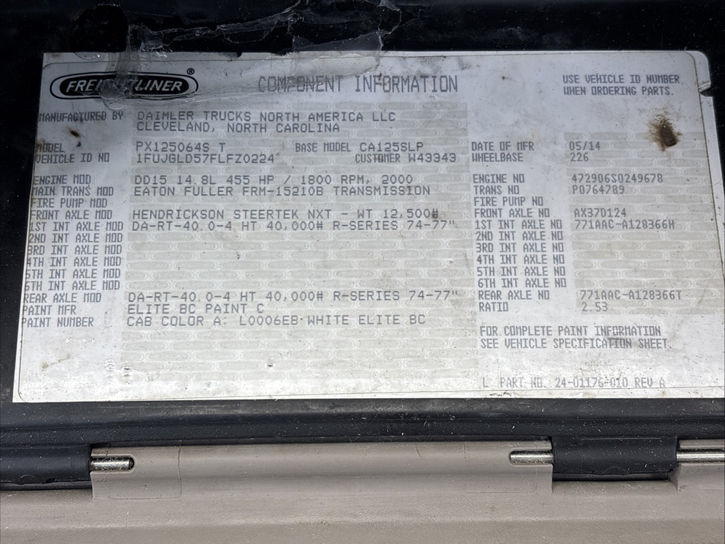 Freightliner 22-60537-000 Glove Box Assy 22-60535-000
