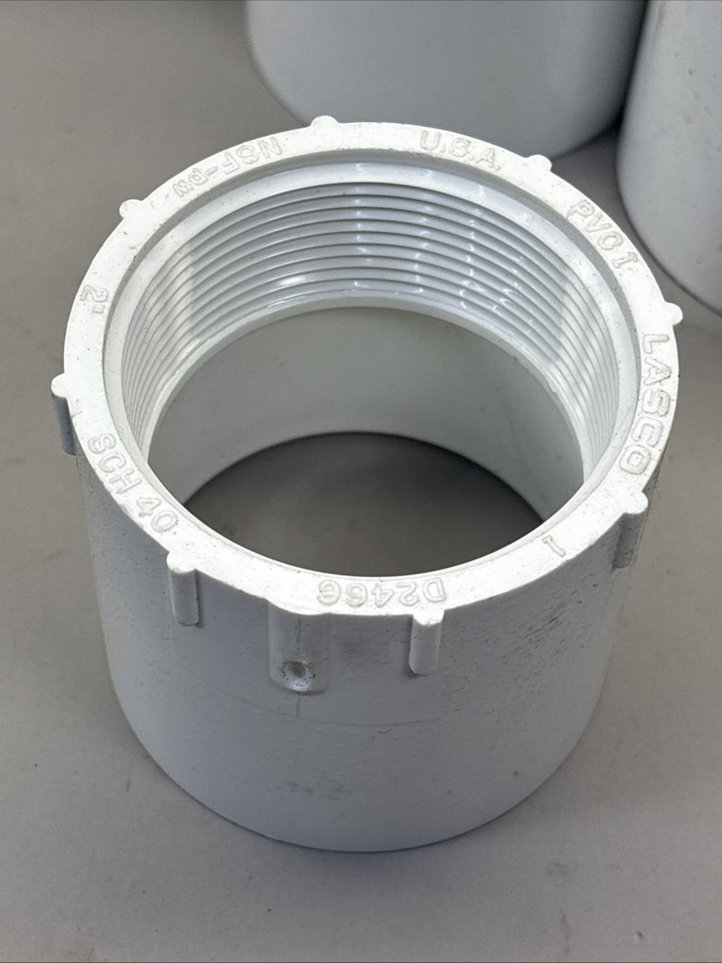 LOT OF (5)  New Sch 40 PVC 2" Female Adapter Socket X Female NPT Thread