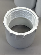 LOT OF (5)  New Sch 40 PVC 2" Female Adapter Socket X Female NPT Thread