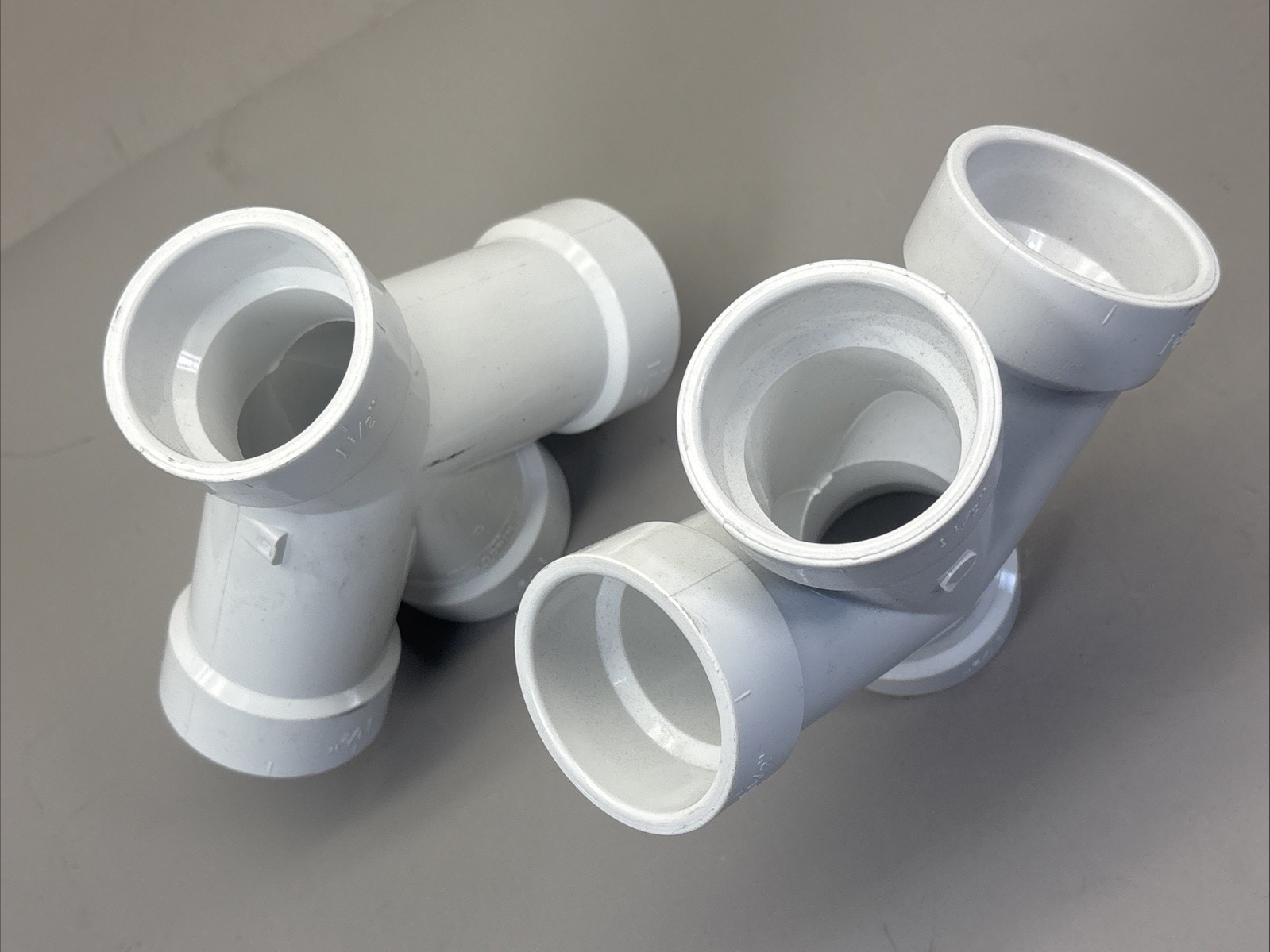Nibco 4834 Sch 40 PVC/DWV 2” X 1-1/2” Double Wye Lot Of 2