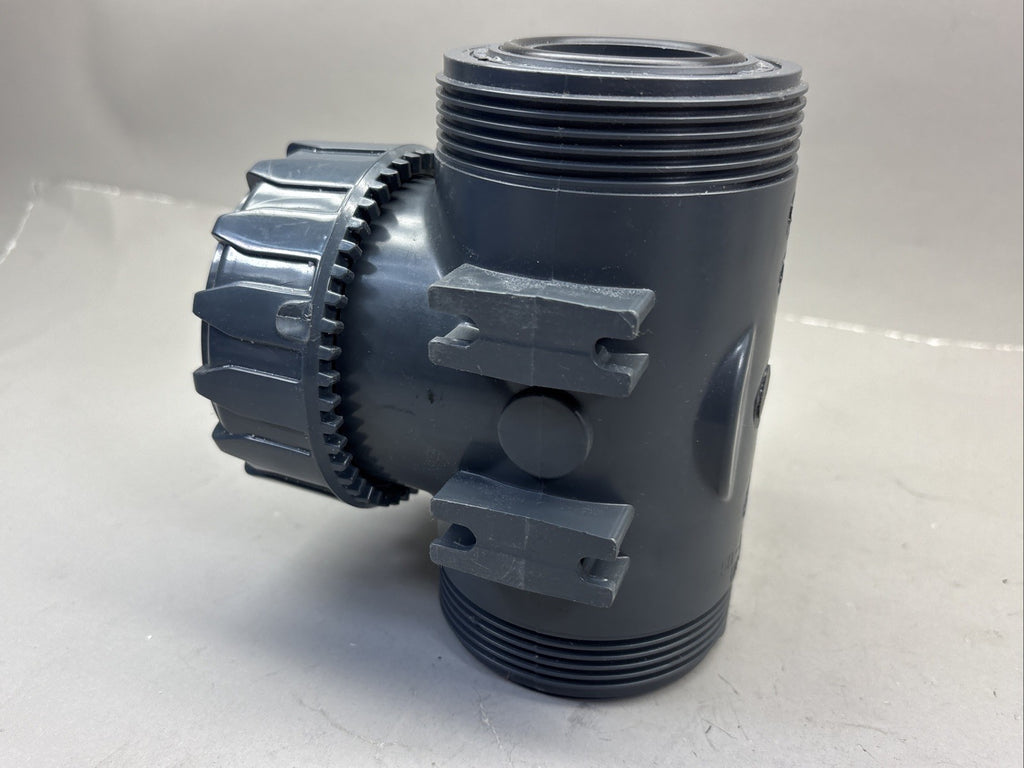 IPEX 50  1" 1/2 TKD 3 WAY TU BALL VALVE PVC AC975706/975693 DUAL BLOCK DN40