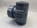 IPEX 50  1" 1/2 TKD 3 WAY TU BALL VALVE PVC AC975706/975693 DUAL BLOCK DN40