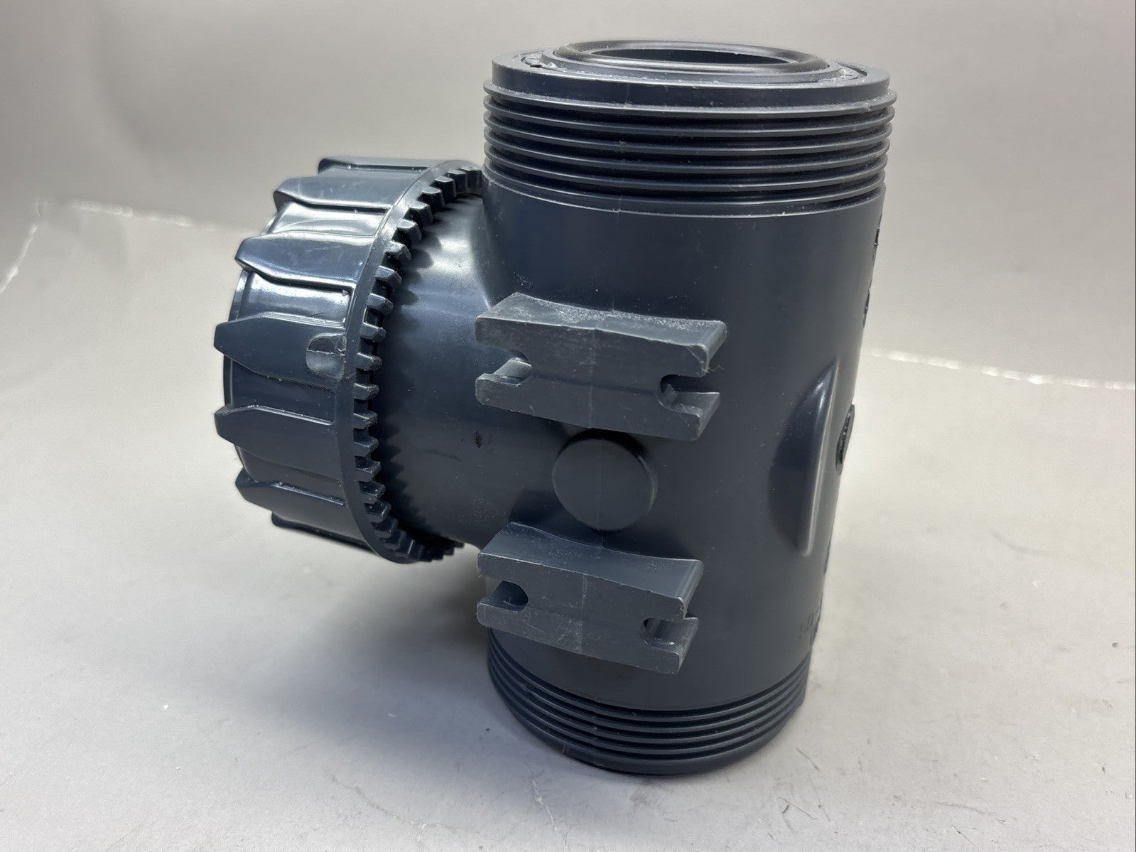 IPEX 50  1" 1/2 TKD 3 WAY TU BALL VALVE PVC AC975706/975693 DUAL BLOCK DN40