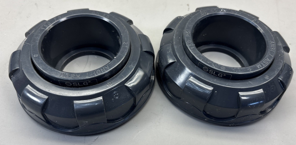 SLG - 2" DN50 UPVC Union Nuts 150PSI EPDM - Pair