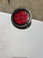 824R-7 4" Red LED Stop/Turn/Tail, Round, Flange-Mount
