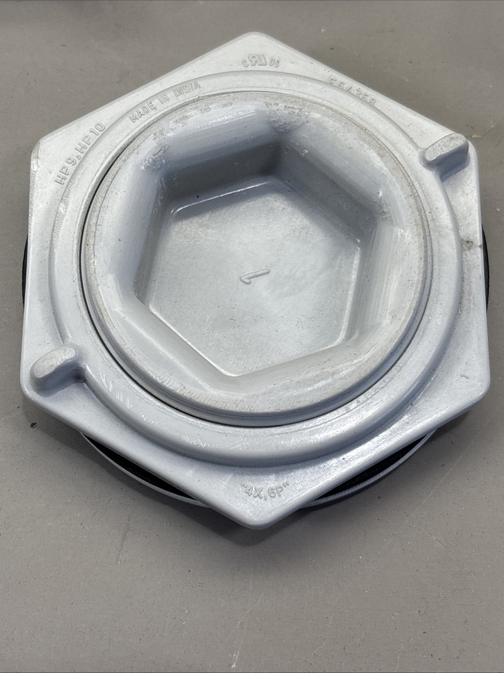Set of 5 - Hubbell-Wiegmann Hw-Fghp Hole Plug, Gray, Matte, HP 9, HP 10