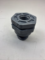 Hayward Flow Control Bfas1007ces Bulkhead Fitting, 3/4", Pvc/Epdm, Socket X Fpt