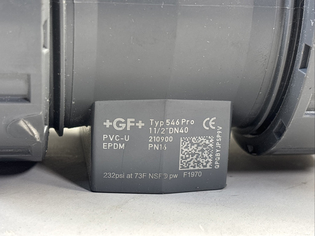 Georg Fischer Lockable Ball Valve 1 1/2" DN40 PVC-U EPDM Typ 546 Pro PN16