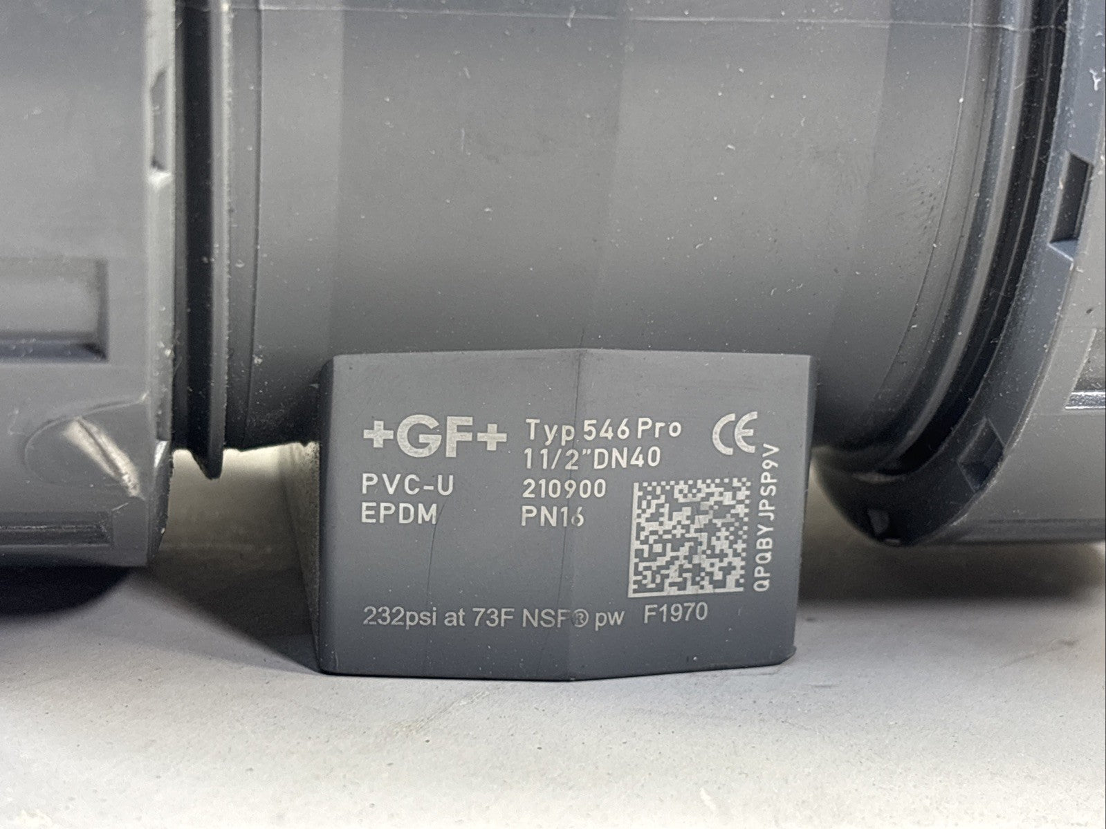 Georg Fischer Lockable Ball Valve 1 1/2" DN40 PVC-U EPDM Typ 546 Pro PN16
