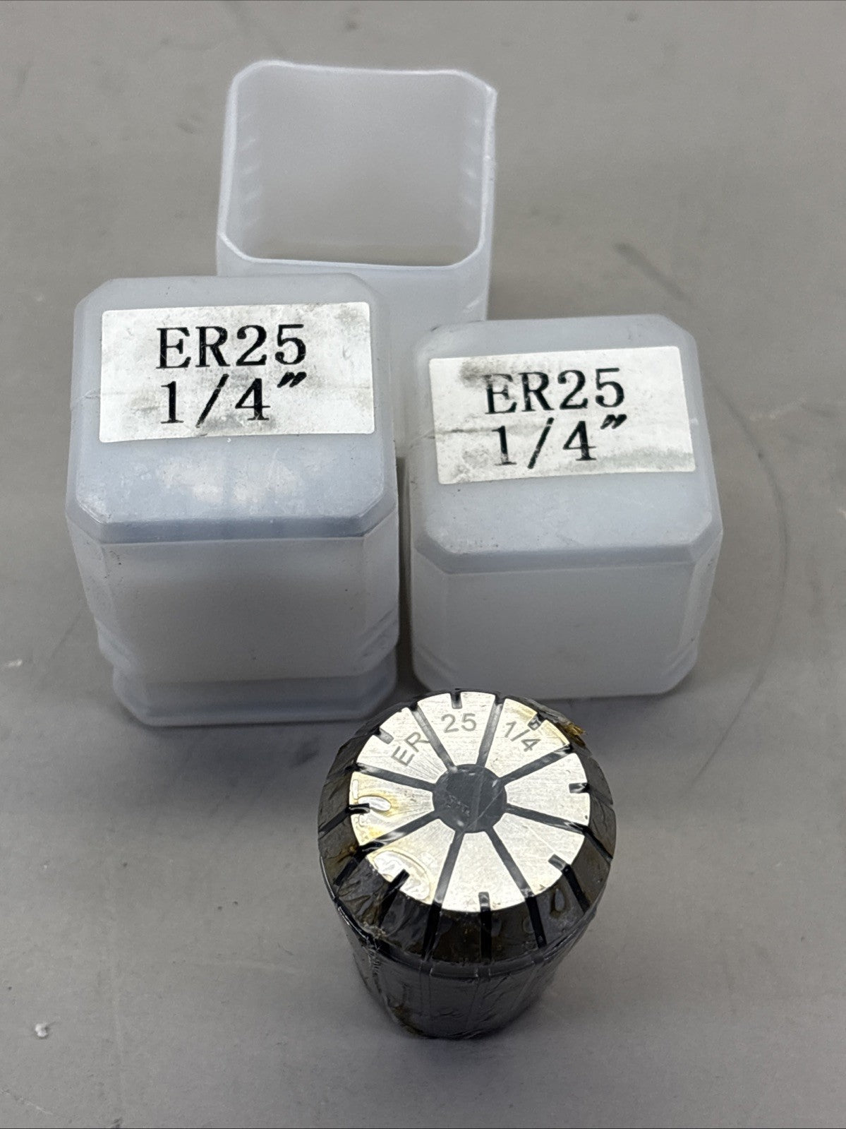 Lot of 2 – ER25 – 4–3 Marked Spring Collet – CNC Milling Lathe