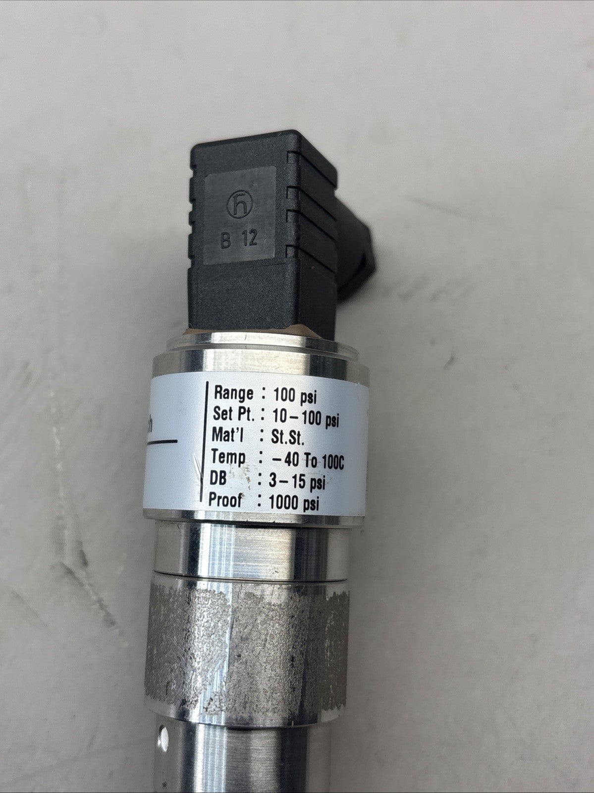 PROSENSE MPS25-1C-D100D 125VAC 3A 10-100PSI.