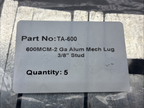 ILSCO TA-600 TA600 Aluminum Mechanical Lug 3/8” Bolt 600Kcmil 600MCM-2 lot of 5