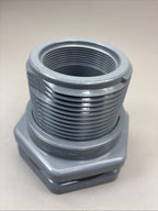 Hayward Flow Control Bfa2020tes Bulkhead Tank Fitting, 2", Cpvc/Epdm, Fpt X Fpt