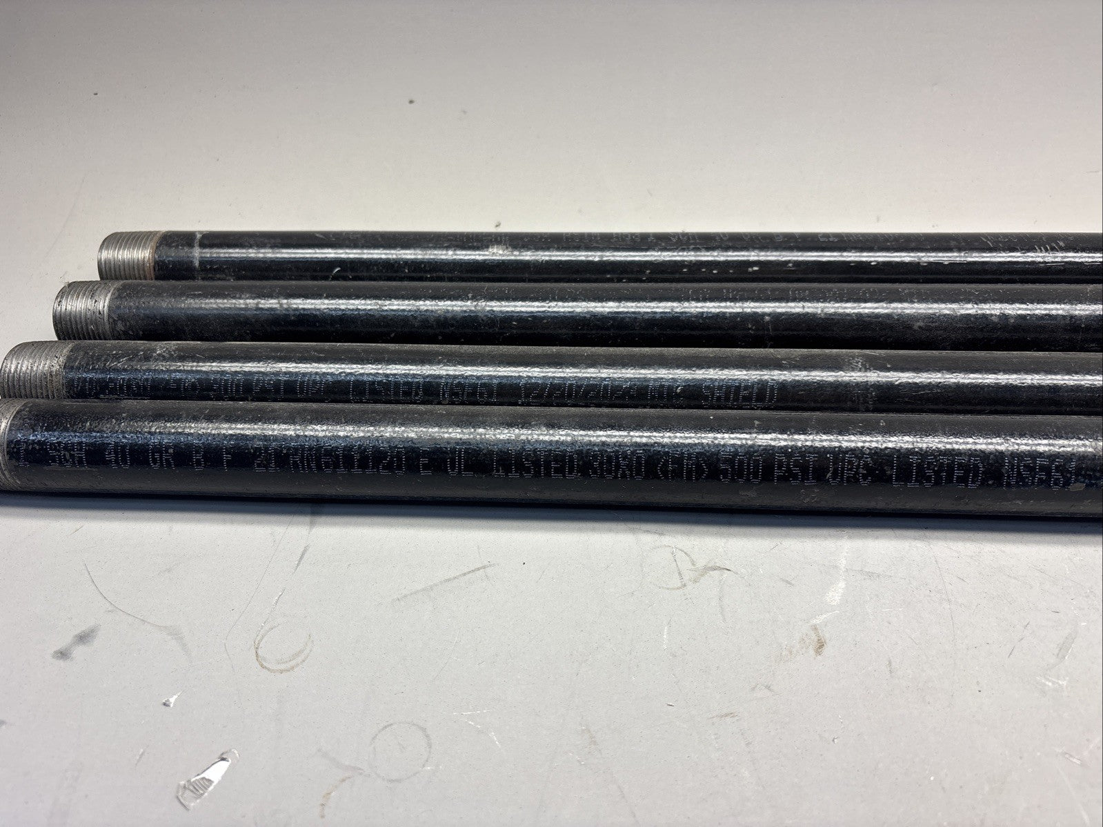 2ft SCH 40 Steel Seamless Pipe Nipple Threaded Black  ASTM A53