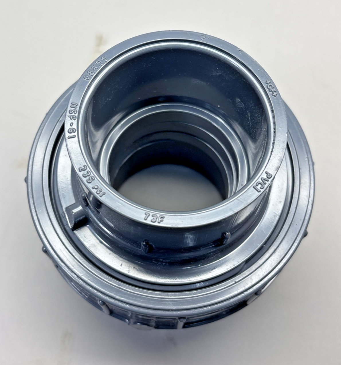 (2) +GF+ GEORG FISCHER 897-375-020 2" SCH 80 UNION TYPE 375 EPDM PVC SOCKET