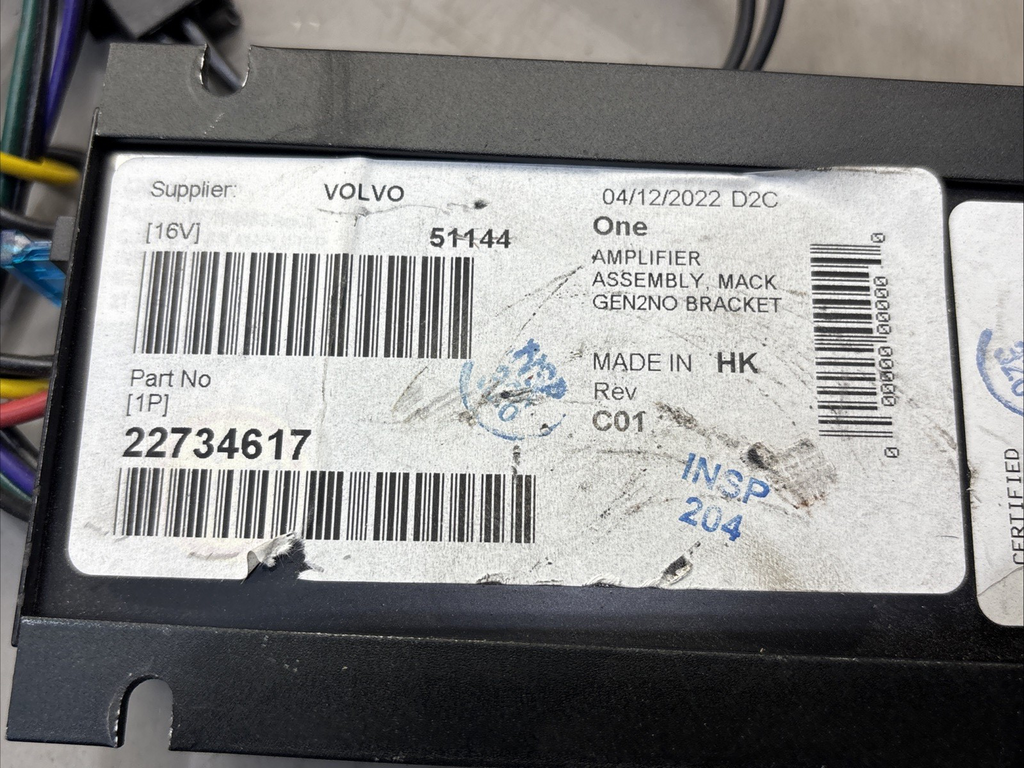 Genuine 10" Volvo 20446074 CB Radio Loudspeaker Mint VNL Mack Anthem/ AMPLIFIER