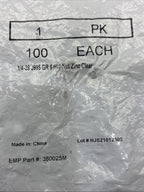 1/4-28 Hex Nut ZINC CLEAR Grade 18-8 Full Finished Qty 100, J995 GR5